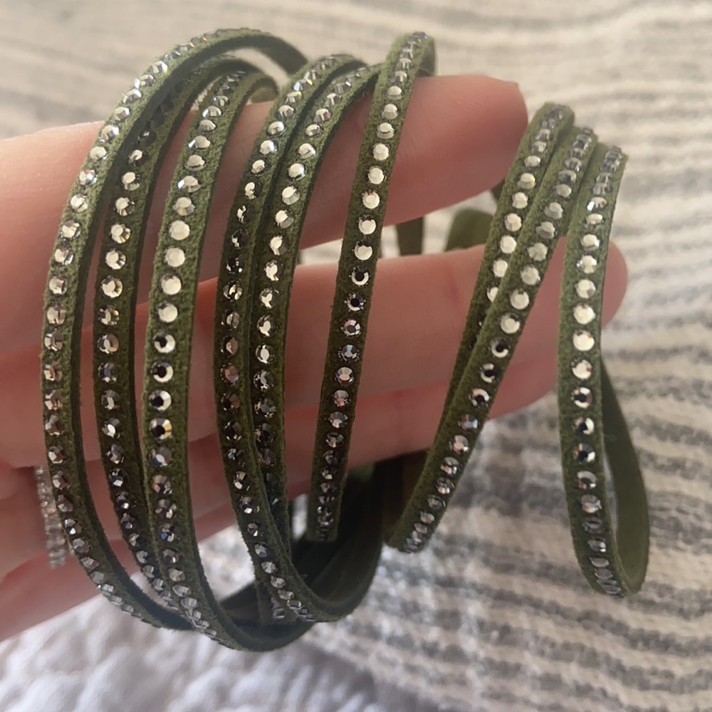 Touchstone crystal wrap bracelet